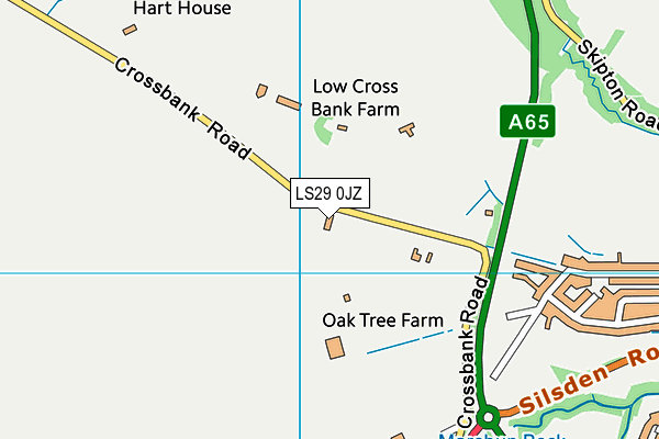 LS29 0JZ map - OS VectorMap District (Ordnance Survey)