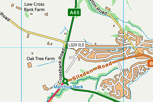 LS29 0LE map - OS VectorMap District (Ordnance Survey)