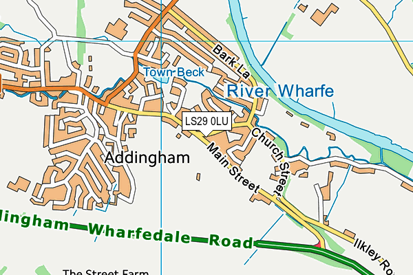 LS29 0LU map - OS VectorMap District (Ordnance Survey)