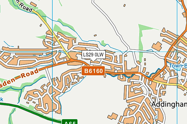 LS29 0LW map - OS VectorMap District (Ordnance Survey)