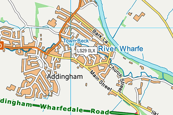 LS29 0LX map - OS VectorMap District (Ordnance Survey)