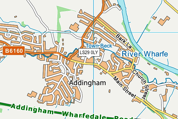 LS29 0LY map - OS VectorMap District (Ordnance Survey)