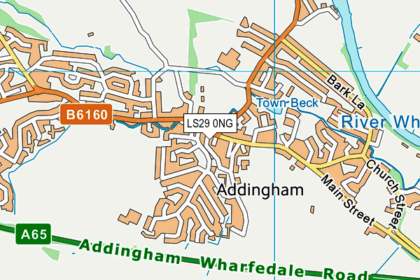 LS29 0NG map - OS VectorMap District (Ordnance Survey)