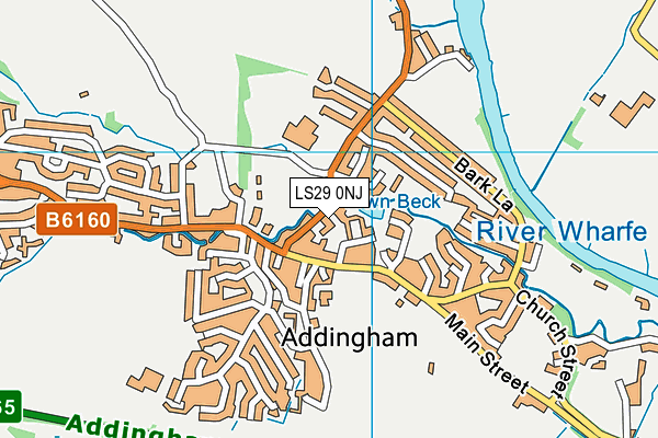 LS29 0NJ map - OS VectorMap District (Ordnance Survey)