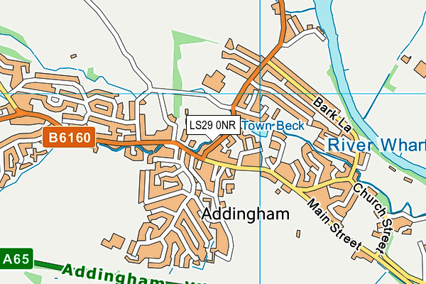 Addingham Primary School map (LS29 0NR) - OS VectorMap District (Ordnance Survey)