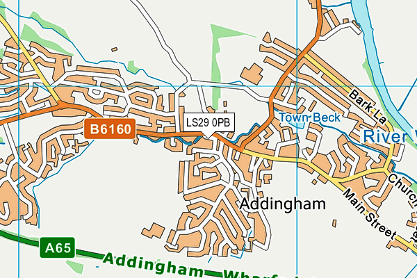 LS29 0PB map - OS VectorMap District (Ordnance Survey)