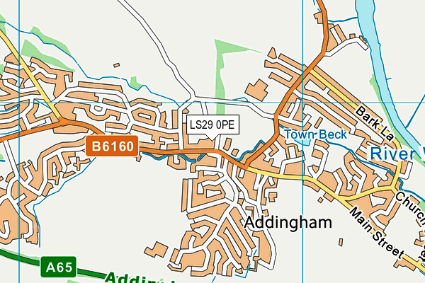 LS29 0PE map - OS VectorMap District (Ordnance Survey)