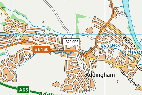 LS29 0PF map - OS VectorMap District (Ordnance Survey)