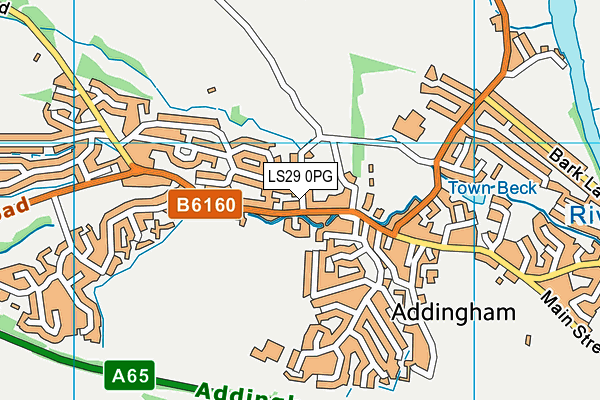 LS29 0PG map - OS VectorMap District (Ordnance Survey)