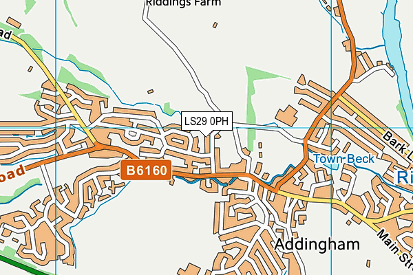 LS29 0PH map - OS VectorMap District (Ordnance Survey)