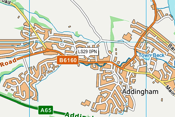 LS29 0PN map - OS VectorMap District (Ordnance Survey)