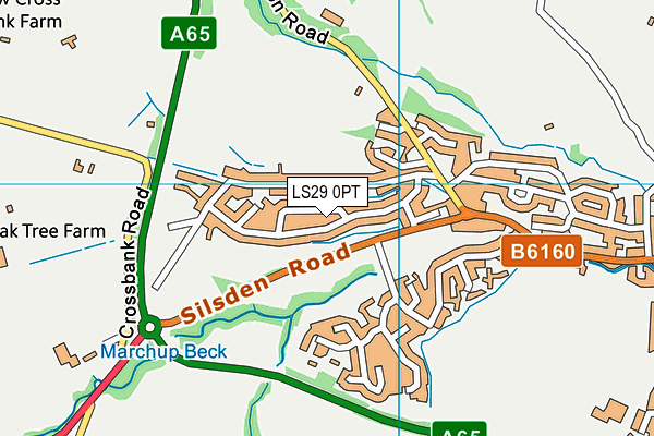 LS29 0PT map - OS VectorMap District (Ordnance Survey)