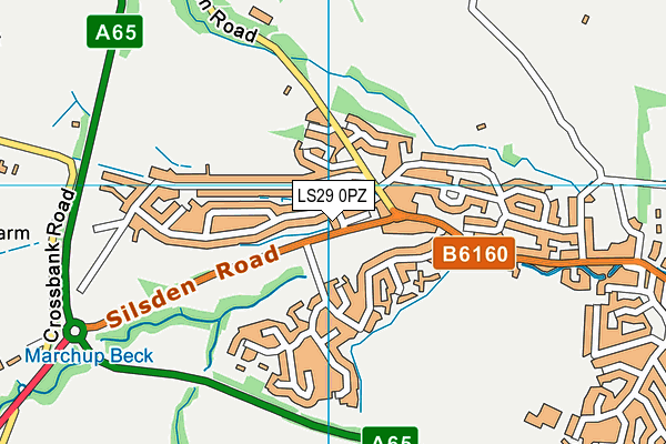 LS29 0PZ map - OS VectorMap District (Ordnance Survey)