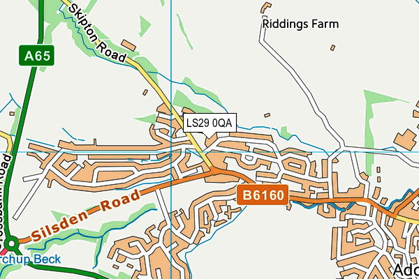 LS29 0QA map - OS VectorMap District (Ordnance Survey)