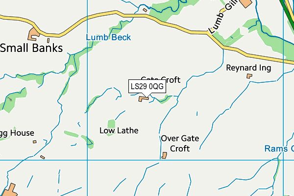 LS29 0QG map - OS VectorMap District (Ordnance Survey)