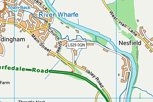 LS29 0QN map - OS VectorMap District (Ordnance Survey)