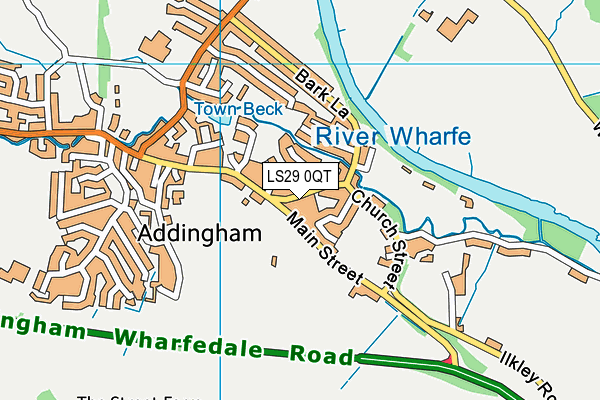 LS29 0QT map - OS VectorMap District (Ordnance Survey)