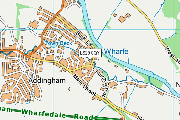 LS29 0QY map - OS VectorMap District (Ordnance Survey)