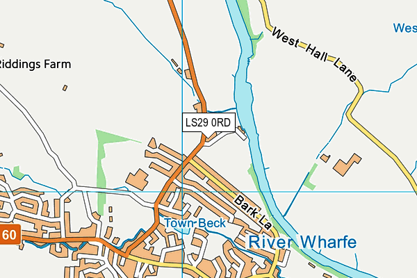 LS29 0RD map - OS VectorMap District (Ordnance Survey)
