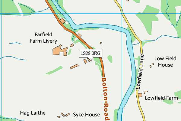 LS29 0RG map - OS VectorMap District (Ordnance Survey)