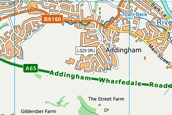 LS29 0RJ map - OS VectorMap District (Ordnance Survey)