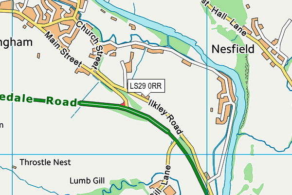 LS29 0RR map - OS VectorMap District (Ordnance Survey)