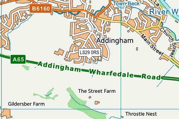 LS29 0RS map - OS VectorMap District (Ordnance Survey)