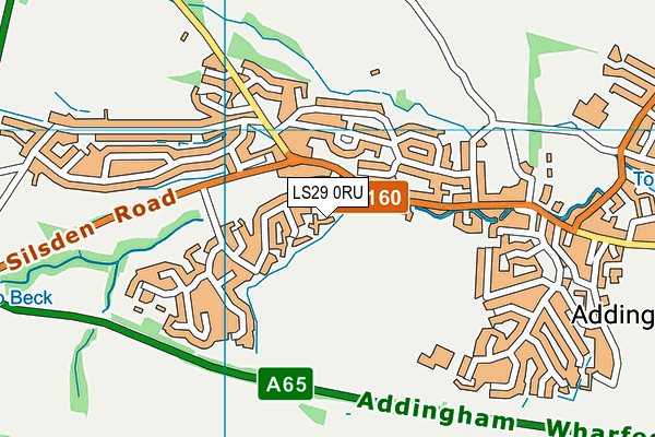 LS29 0RU map - OS VectorMap District (Ordnance Survey)