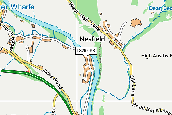 LS29 0SB map - OS VectorMap District (Ordnance Survey)