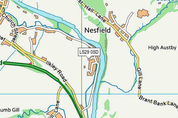 LS29 0SD map - OS VectorMap District (Ordnance Survey)