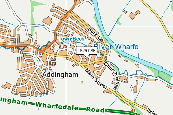 LS29 0SF map - OS VectorMap District (Ordnance Survey)