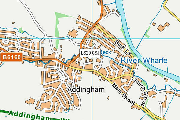 LS29 0SJ map - OS VectorMap District (Ordnance Survey)