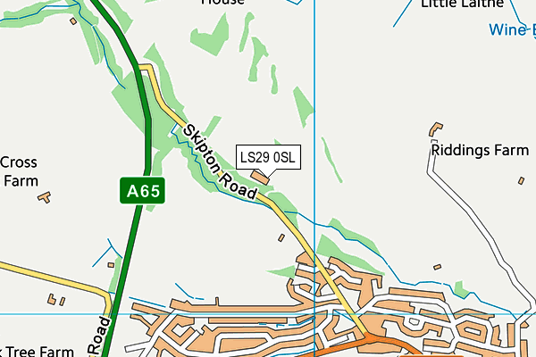 LS29 0SL map - OS VectorMap District (Ordnance Survey)