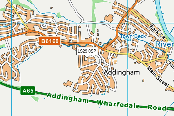 LS29 0SP map - OS VectorMap District (Ordnance Survey)