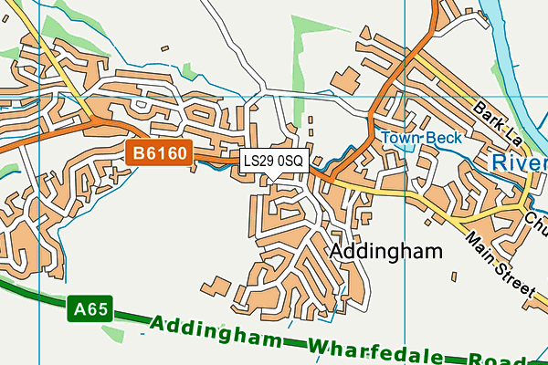 LS29 0SQ map - OS VectorMap District (Ordnance Survey)