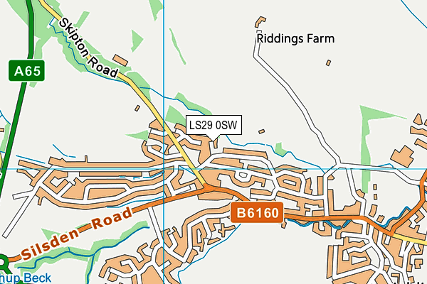 LS29 0SW map - OS VectorMap District (Ordnance Survey)