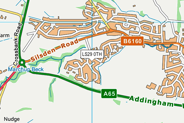 LS29 0TH map - OS VectorMap District (Ordnance Survey)