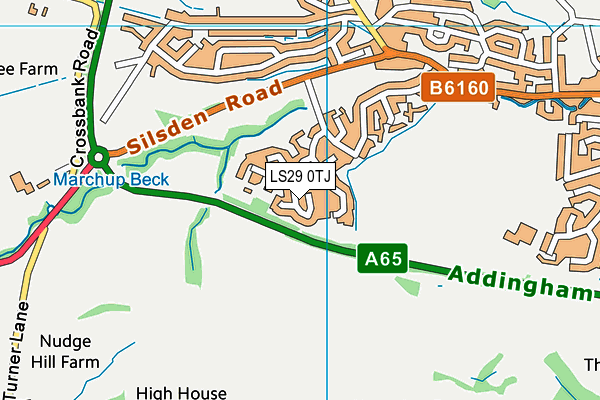 LS29 0TJ map - OS VectorMap District (Ordnance Survey)