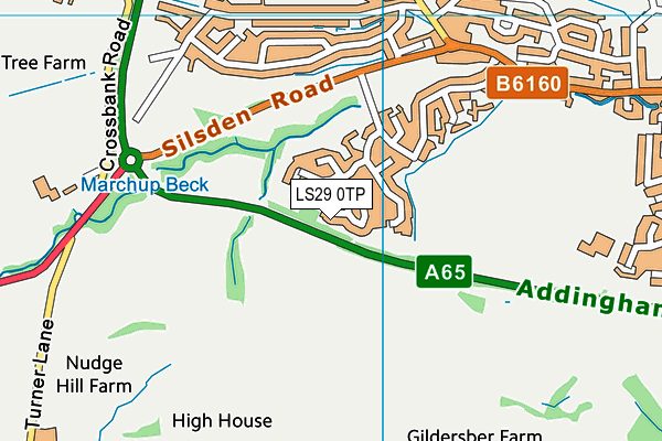 LS29 0TP map - OS VectorMap District (Ordnance Survey)