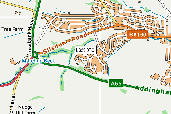 LS29 0TQ map - OS VectorMap District (Ordnance Survey)