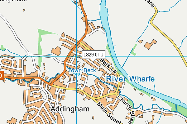 LS29 0TU map - OS VectorMap District (Ordnance Survey)