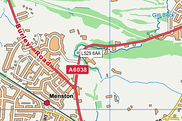 LS29 6AA map - OS VectorMap District (Ordnance Survey)