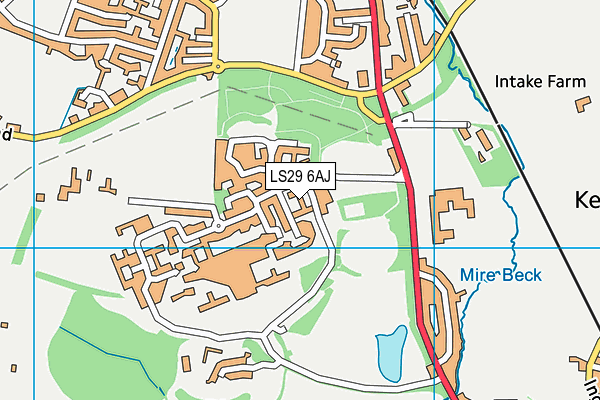 LS29 6AJ map - OS VectorMap District (Ordnance Survey)