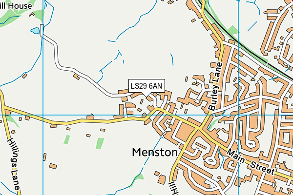 LS29 6AN map - OS VectorMap District (Ordnance Survey)