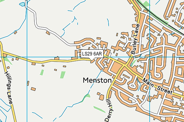 LS29 6AR map - OS VectorMap District (Ordnance Survey)