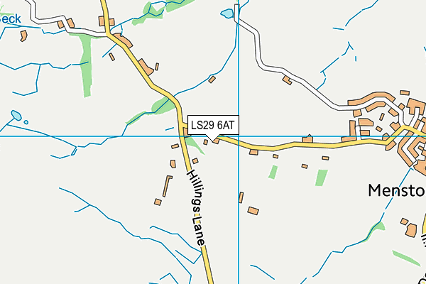 LS29 6AT map - OS VectorMap District (Ordnance Survey)