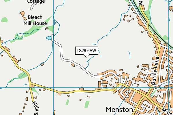 LS29 6AW map - OS VectorMap District (Ordnance Survey)