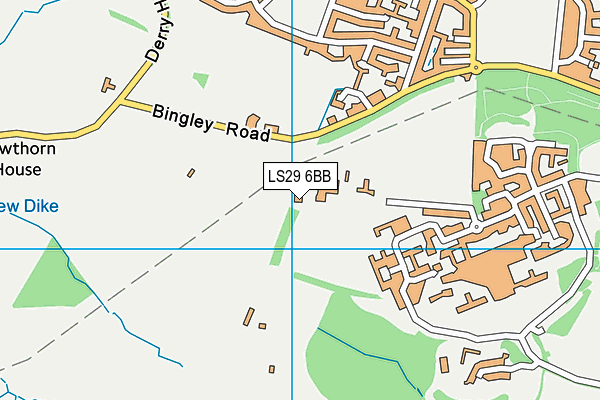 LS29 6BB map - OS VectorMap District (Ordnance Survey)