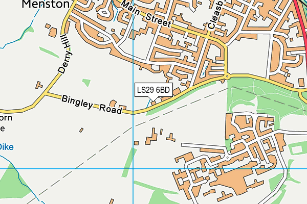 LS29 6BD map - OS VectorMap District (Ordnance Survey)