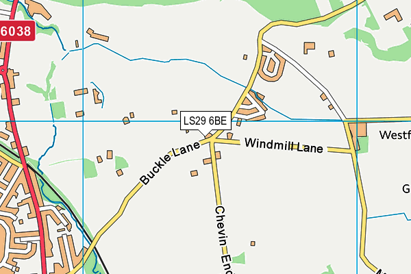 LS29 6BE map - OS VectorMap District (Ordnance Survey)
